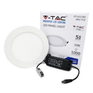 Pannello LED Incasso 12w Luce Natura 4000°k Diam 17 1000 Lumen